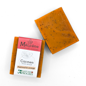 Savon exfoliant au Patchouli & Orange ▪ CARMEN